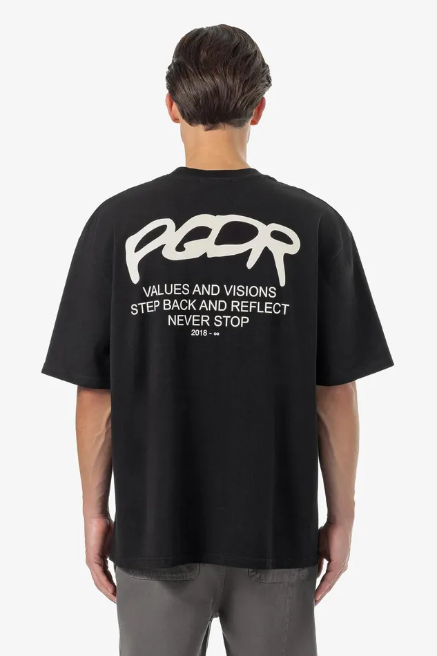 Men Pegador Tees Allis Oversized Tee Washed Black