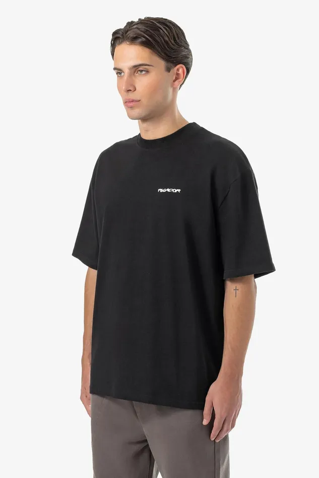 Men Pegador Tees Allis Oversized Tee Washed Black Men Pegador Tees Allis Oversized Tee Washed Black