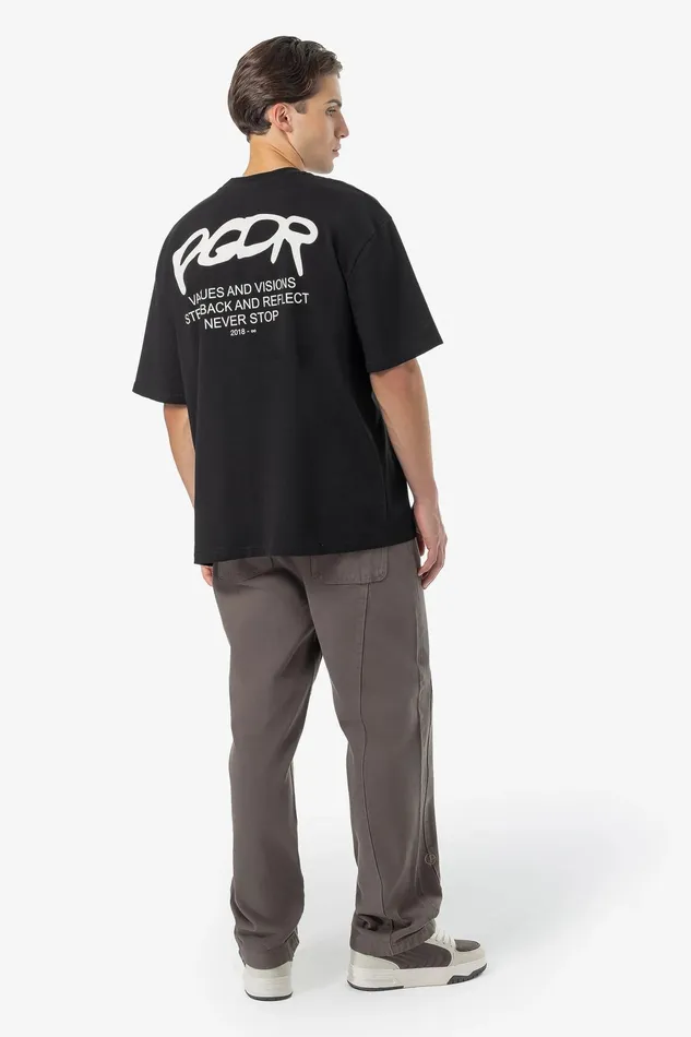 Men Pegador Tees Allis Oversized Tee Washed Black Men Pegador Tees Allis Oversized Tee Washed Black