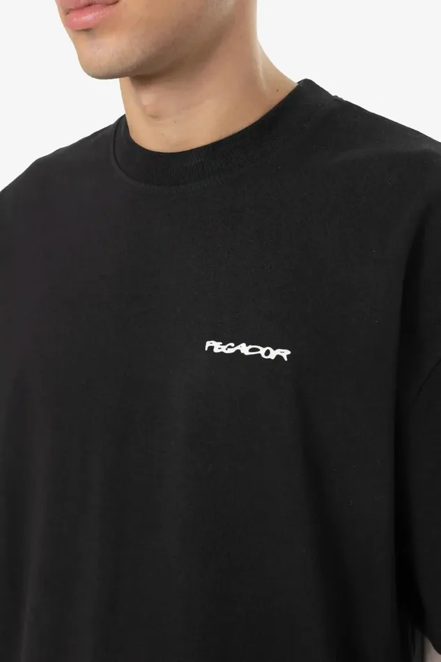Men Pegador Tees Allis Oversized Tee Washed Black Men Pegador Tees Allis Oversized Tee Washed Black