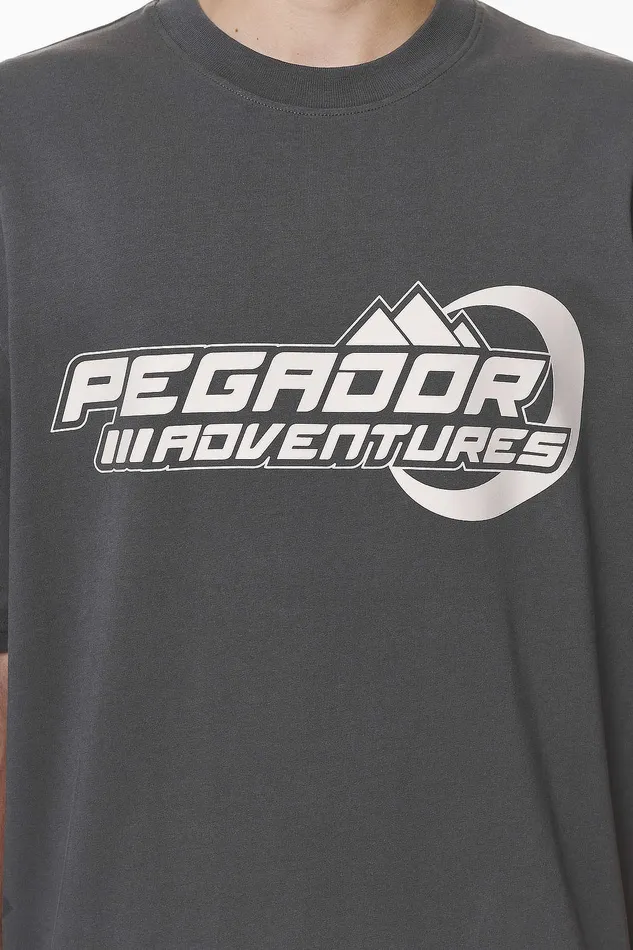Men Pegador Tees Eazor Oversized Tee Washed Volcano Grey Men Pegador Tees Eazor Oversized Tee Washed Volcano Grey
