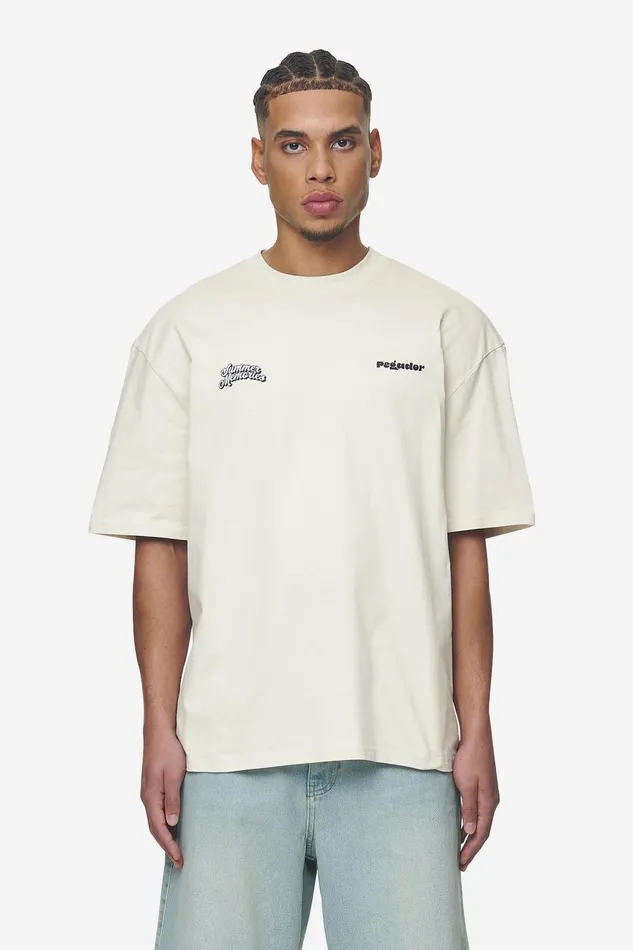 Men Pegador Tees Farren Oversized Tee Washed Salty Cream Men Pegador Tees Farren Oversized Tee Washed Salty Cream