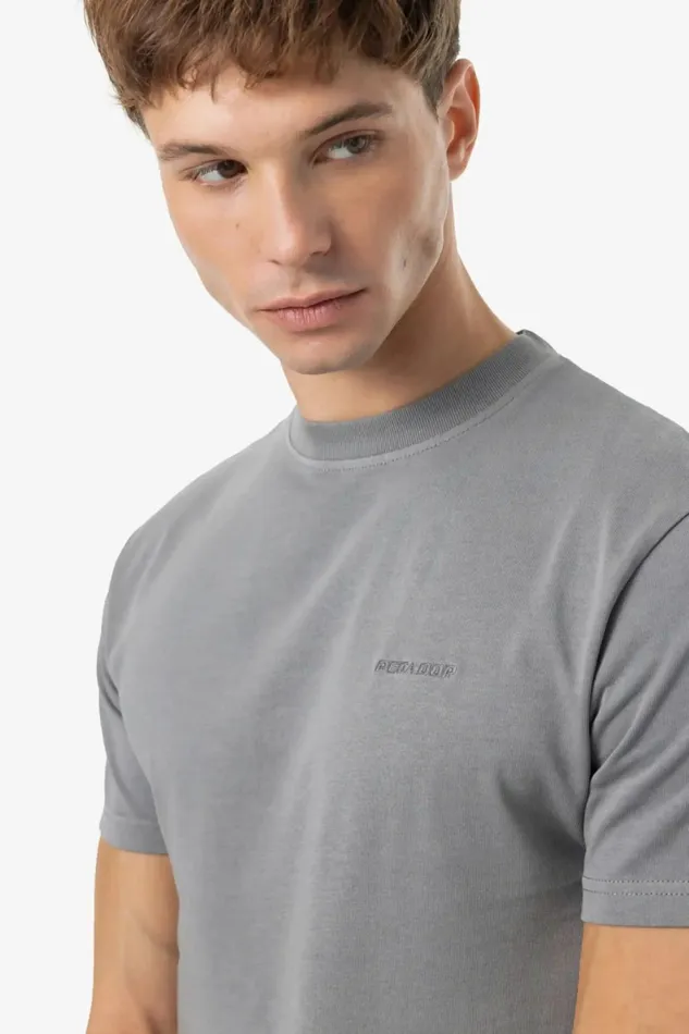 Men Pegador Tees Logo Slim Tee Vintage Grey Grey Men Pegador Tees Logo Slim Tee Vintage Grey Grey