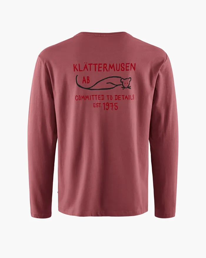 Men Runa Commitment 20 LongSleeve Tee Wild Orchid Klttermusen TShirts