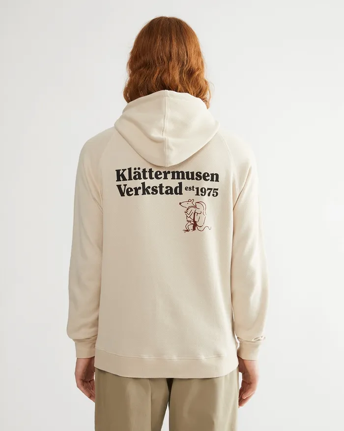 Men Runa Nomad Lightweight Organic Cotton Hoodie Clay Klttermusen Fleeces and Sweaters
