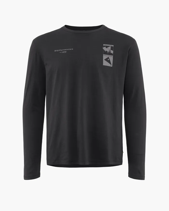 Men Runa Refined Long Sleeve Tee Raven Klttermusen TShirts