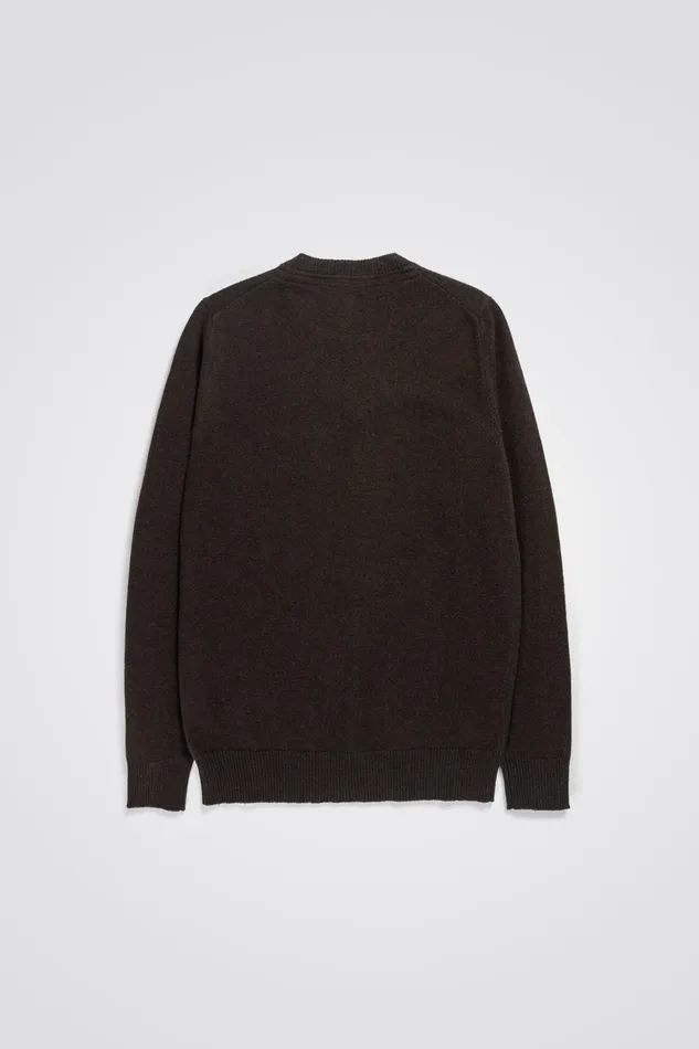 Men Sigfred Merino Lambswool Sweater Truffle Norse Projects Knitwear