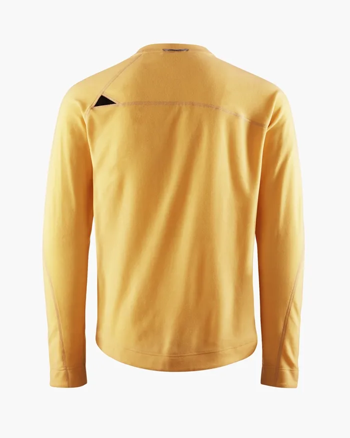 Men Sigyn Crew Sweater Amber Gold Klttermusen Fleeces and Sweaters