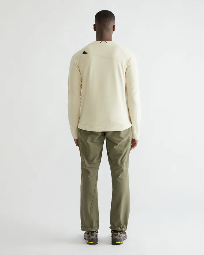 Men Sigyn Crew Sweater Amber Gold Klttermusen Fleeces and Sweaters