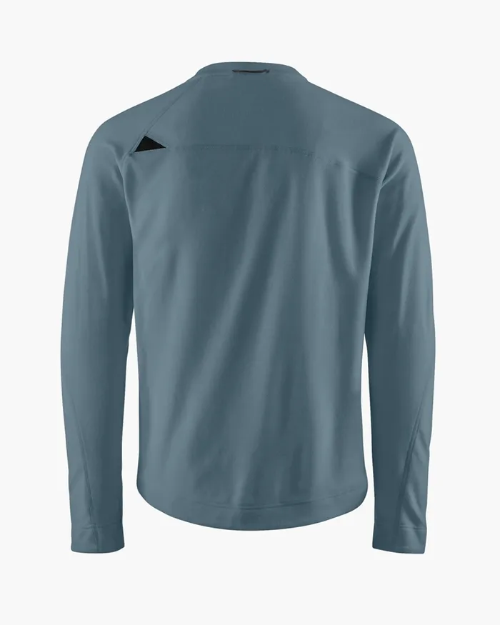 Men Sigyn Crew Sweater Thistle Blue Klttermusen Fleeces and Sweaters