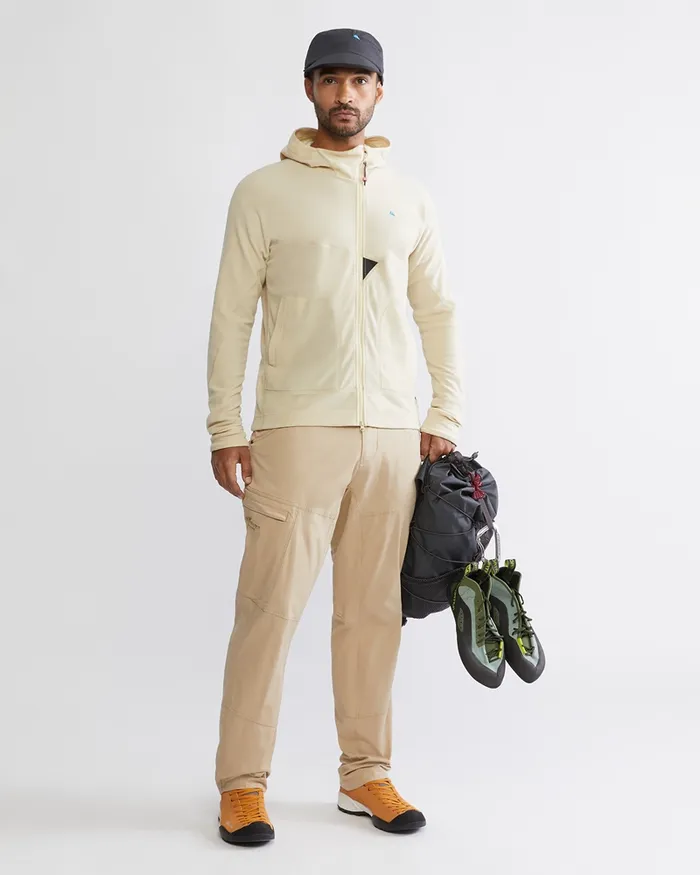 Men Sigyn Hooded Zip Clay Klttermusen Fleeces and Sweaters