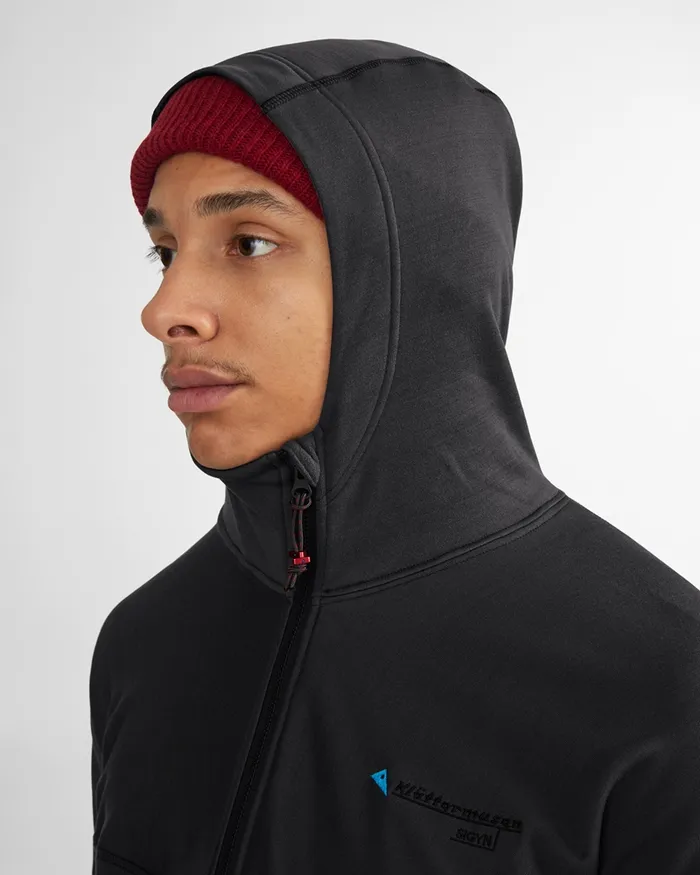 Men Sigyn Hooded Zip Clay Klttermusen Fleeces and Sweaters