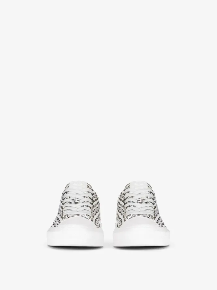 Men Sneakers Givenchy City Sneakers In 4G Jacquard Blackwhite Men Sneakers Givenchy City Sneakers In 4G Jacquard Blackwhite