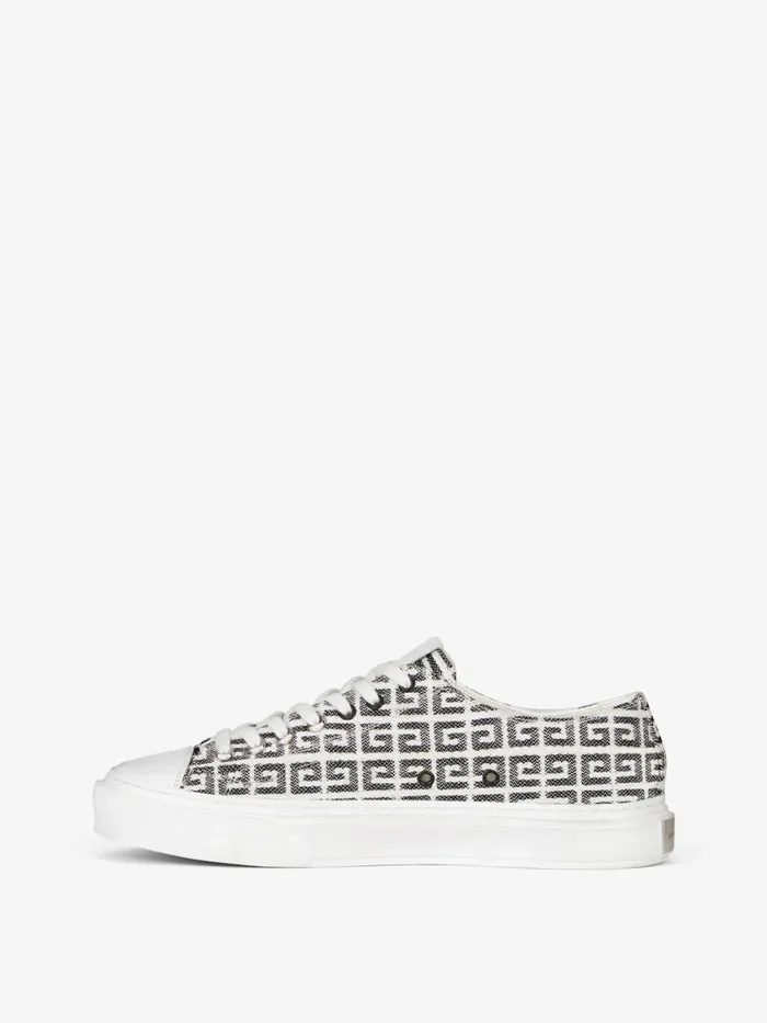 Men Sneakers Givenchy City Sneakers In 4G Jacquard Blackwhite Men Sneakers Givenchy City Sneakers In 4G Jacquard Blackwhite