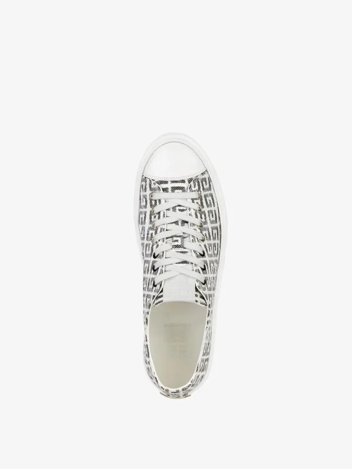 Men Sneakers Givenchy City Sneakers In 4G Jacquard Blackwhite Men Sneakers Givenchy City Sneakers In 4G Jacquard Blackwhite