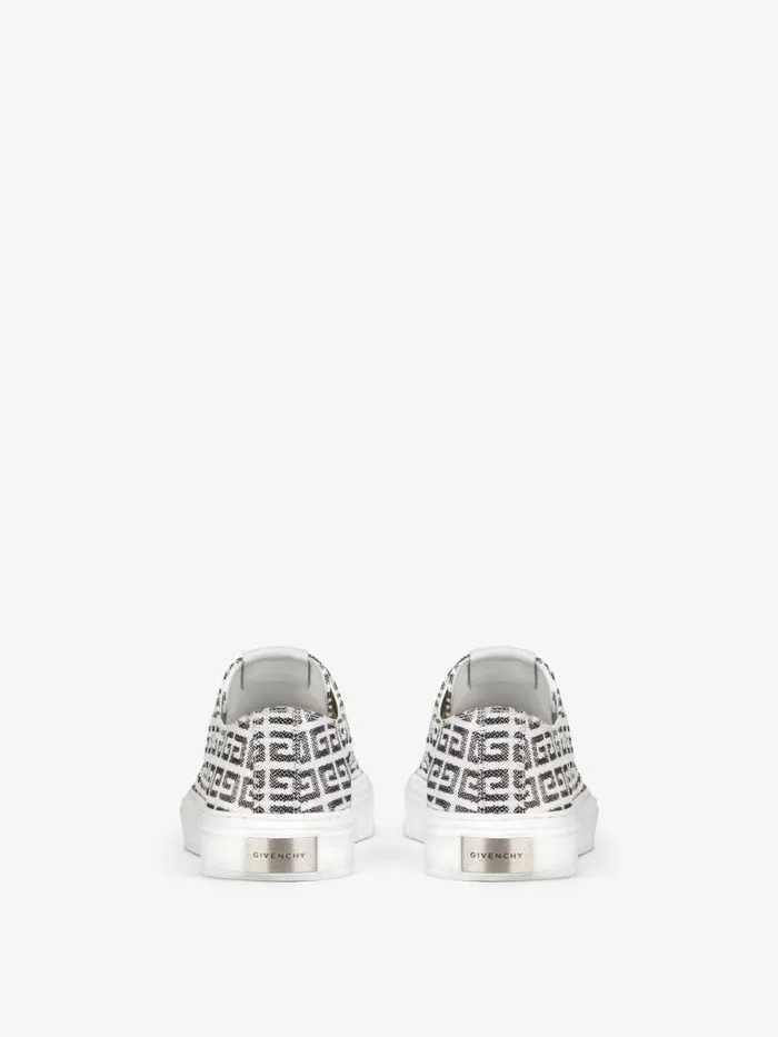 Men Sneakers Givenchy City Sneakers In 4G Jacquard Blackwhite Men Sneakers Givenchy City Sneakers In 4G Jacquard Blackwhite