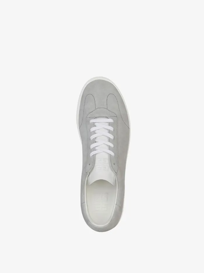 Men Sneakers Givenchy Town Sneakers In Suede Light Grey Men Sneakers Givenchy Town Sneakers In Suede Light Grey