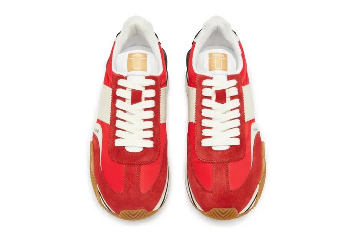 Men Sneakers Tom Ford Suede Nylon James Sneaker Redivory Cream Men Sneakers Tom Ford Suede Nylon James Sneaker Redivory Cream
