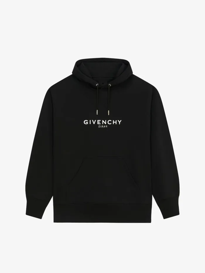 Men Sweatshirts and Hoodies Givenchy GIVENCHY Archetype Slim Fit Hoodie In Fleece Black