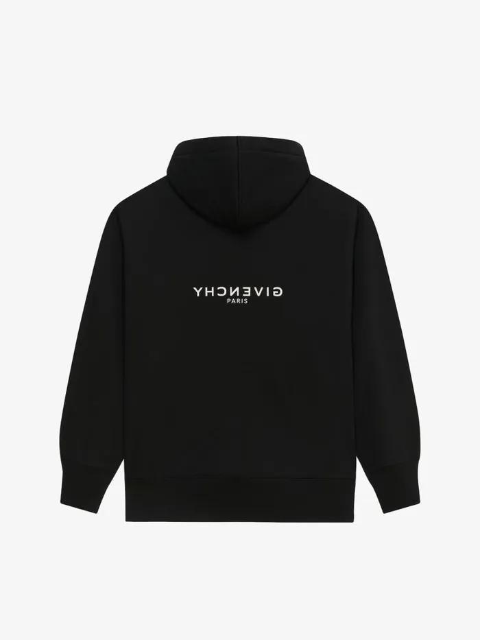 Men Sweatshirts and Hoodies Givenchy GIVENCHY Archetype Slim Fit Hoodie In Fleece Black