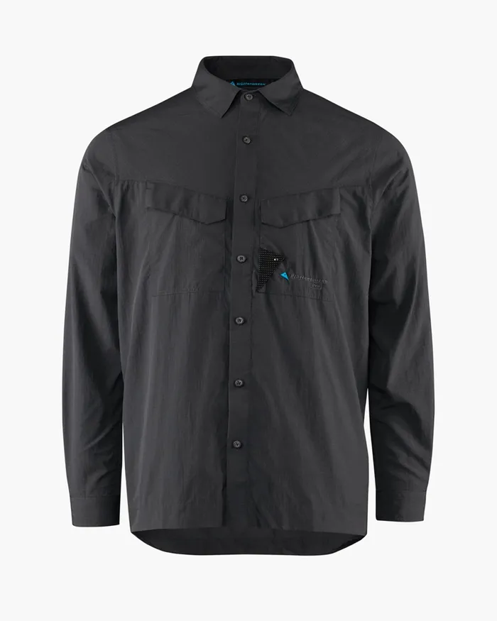 Men Syn Long Sleeve Shirt Raven Klttermusen Shirts