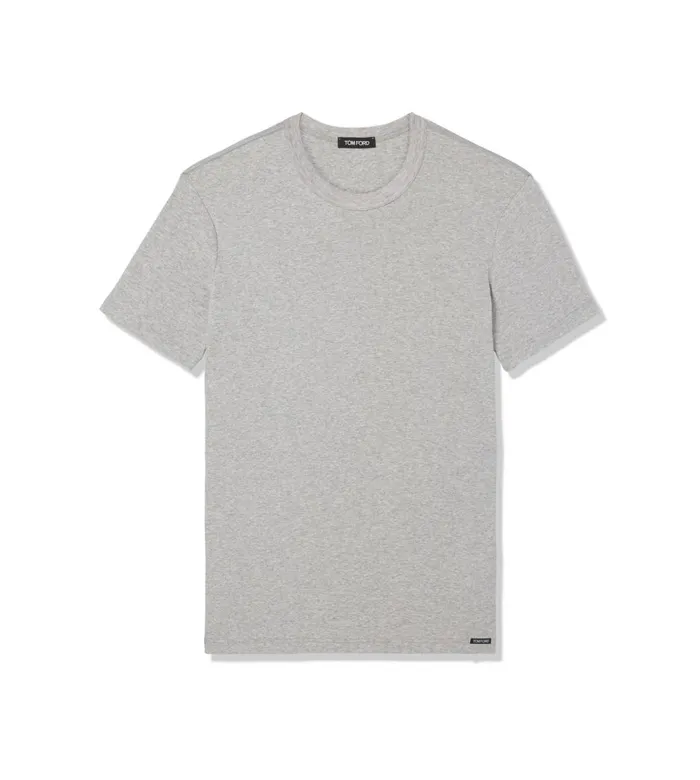 Men TSHIRTS Tom Ford Cotton Crewneck TShirt Grey