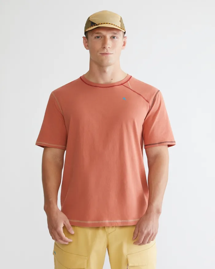 Men Torre Short Sleeve Tee Stone Red Klttermusen TShirts