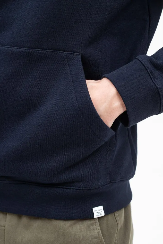 Men Vagn Classic Hoodie Dark Navy Norse Projects Sweatshirts