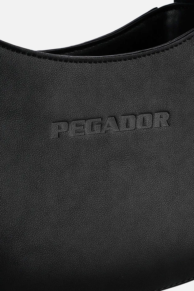 MenWomen Pegador Bags Mona Logo Faux Leather Handbag Black MenWomen Pegador Bags Mona Logo Faux Leather Handbag Black