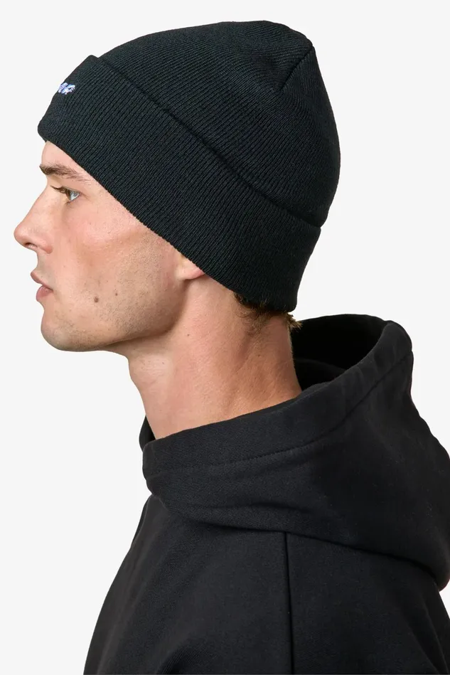 MenWomen Pegador Beanies Logo Beanie Black White MenWomen Pegador Beanies Logo Beanie Black White
