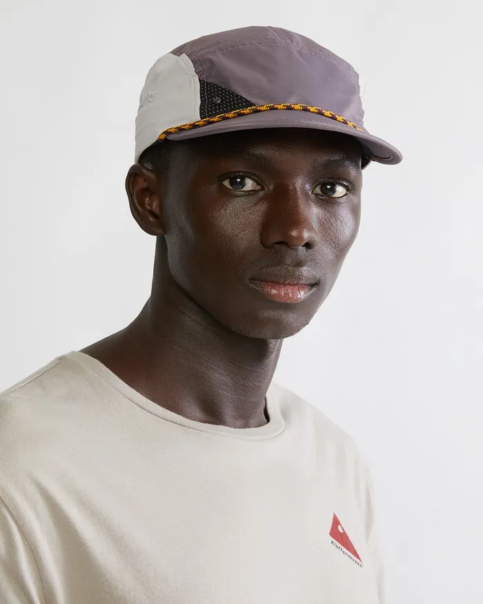 MenWomen Runa Lightweight Five Panel Cap Boysenberry Klttermusen Hats and Caps
