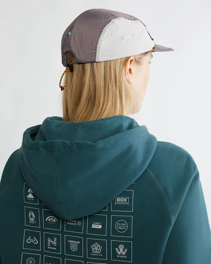 MenWomen Runa Lightweight Five Panel Cap Boysenberry Klttermusen Hats and Caps
