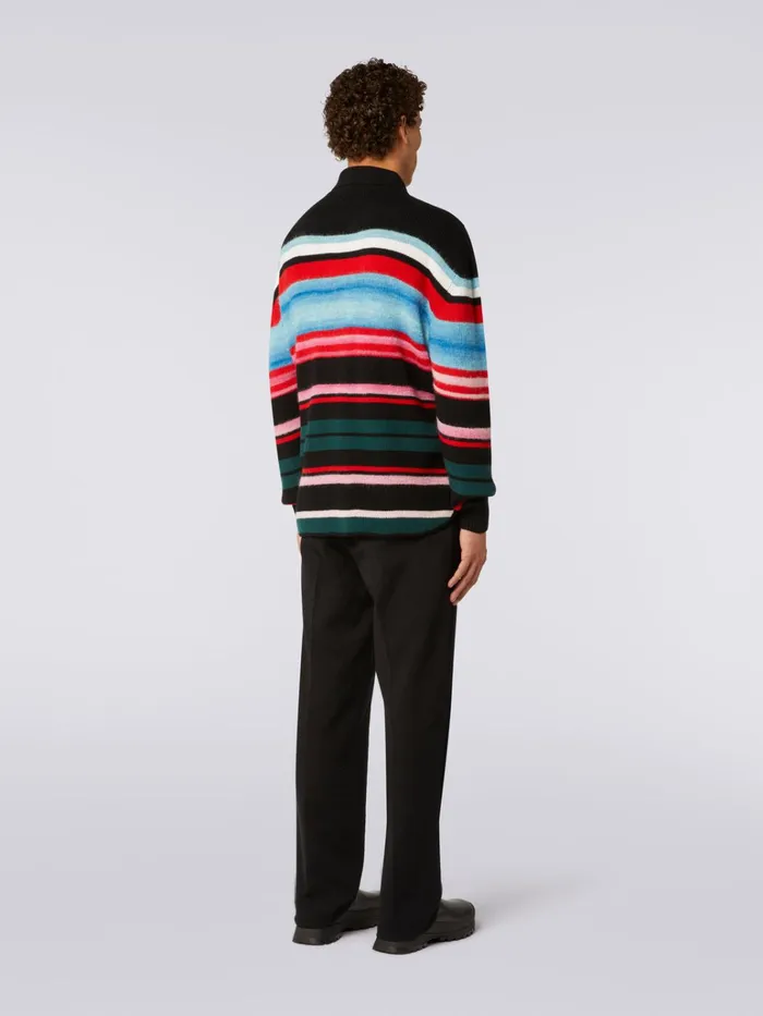 Men Wool Blend Striped Shirt Multicoloured Missoni Shirts Men Wool Blend Striped Shirt Multicoloured Missoni Shirts