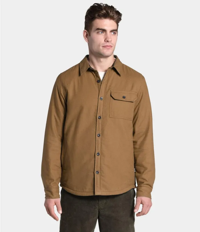 Mens The North Face Fleece Campshire Shirt Utility Brown