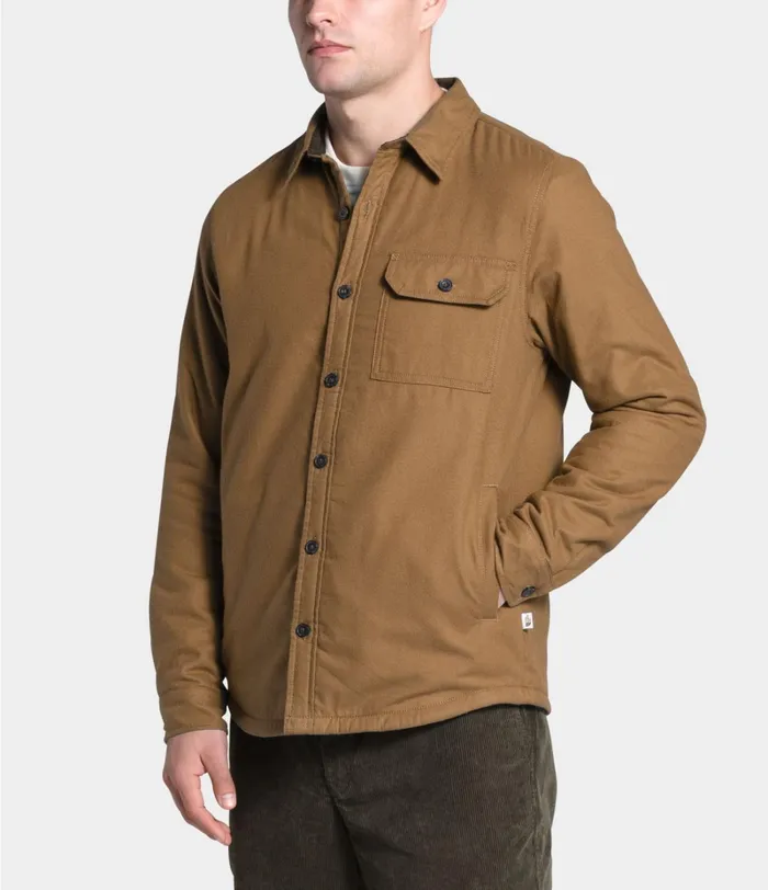Mens The North Face Fleece Campshire Shirt Utility Brown