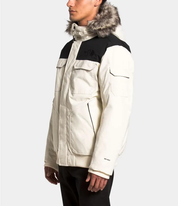 Mens The North Face Insulated and Down Jackets Gotham Jacket III Vintage Whitetnf Black