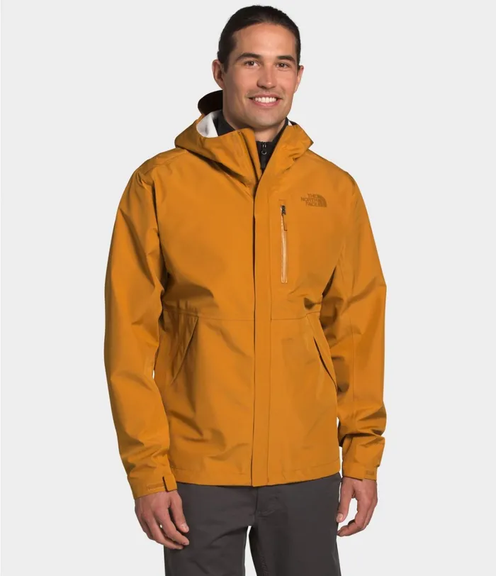Mens The North Face Rainwear Dryzzle FUTURELIGHT Jacket Citrine Yellow