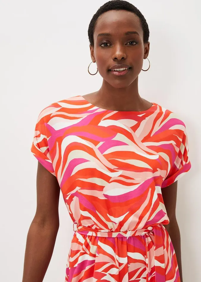 Meryl Jersey Wave Print Playsuit Multicoloured Women Phase Eight Dresses
