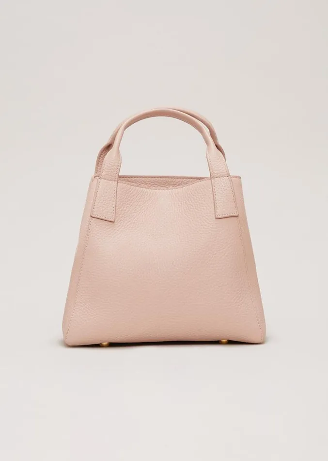 Mini Leather Tote Bag Pale Pink Women Phase Eight Bags and Clutches