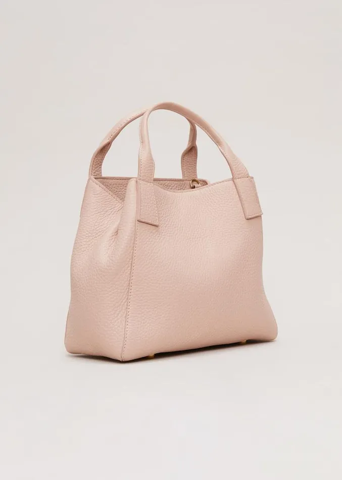 Mini Leather Tote Bag Pale Pink Women Phase Eight Bags and Clutches