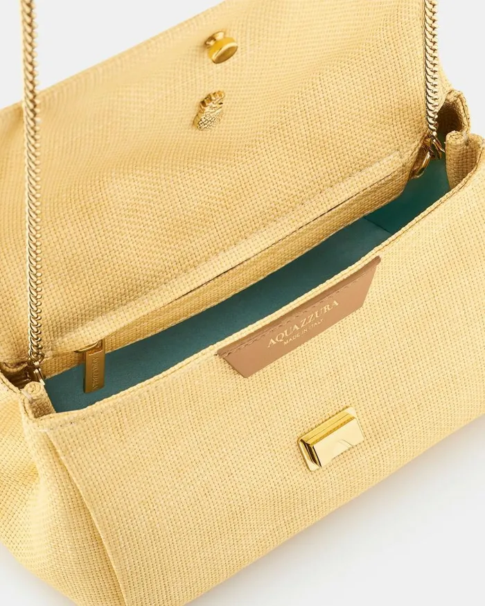 Mini Twist Clutch Beige Women Aquazzura Clutch Bags Mini Twist Clutch Beige Women Aquazzura Clutch Bags