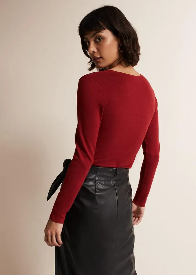 Molla Red VNeck Top Red Women Phase Eight Tops and TShirts