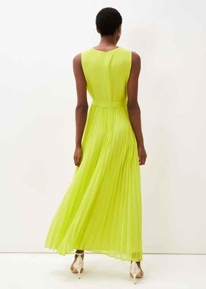 Molly Chiffon Maxi Dress Lime Women Phase Eight Dresses
