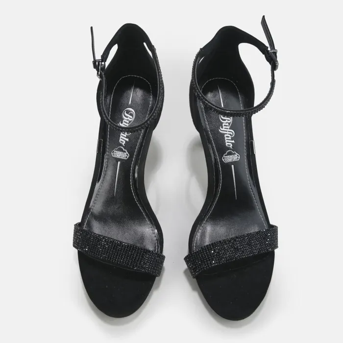 Monroe 2 Black Buffalo Heels