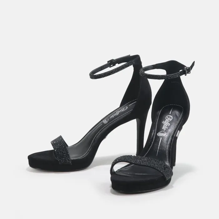 Monroe 2 Black Buffalo Heels