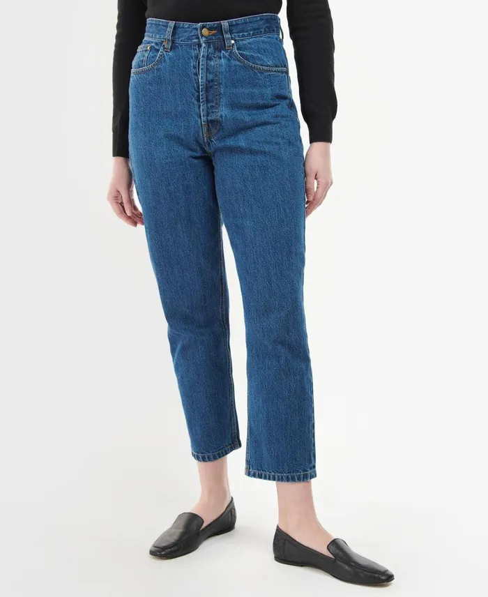 Moorland HighRise Jeans Original Wash Women Barbour Trousers and Shorts