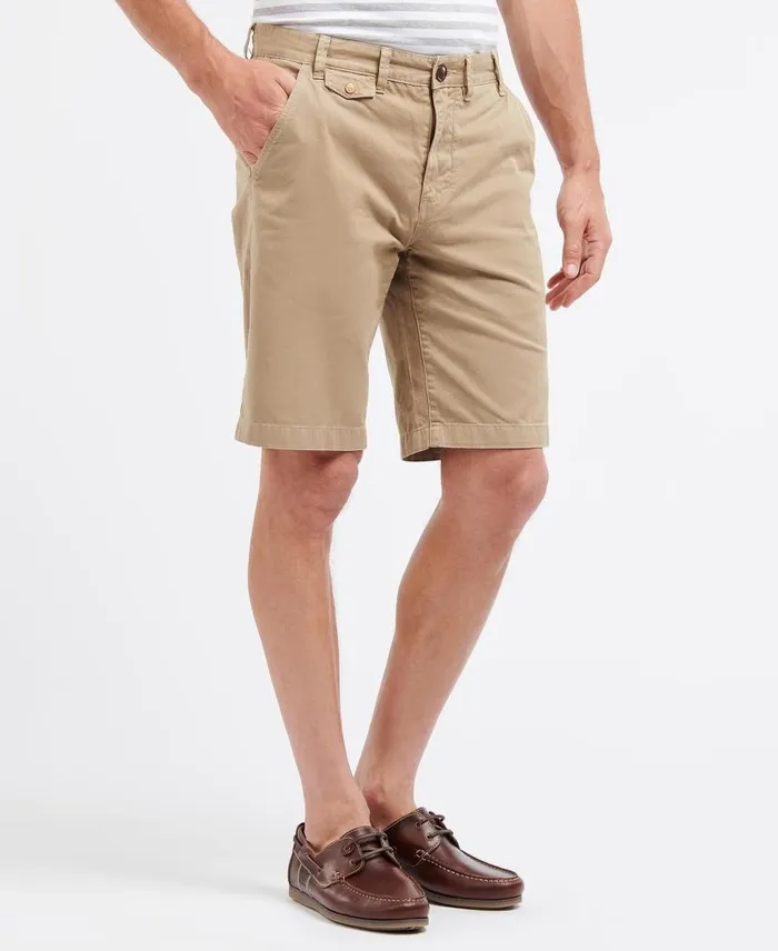 Neuston Twill Short Force Blue Men Barbour Trousers and Shorts