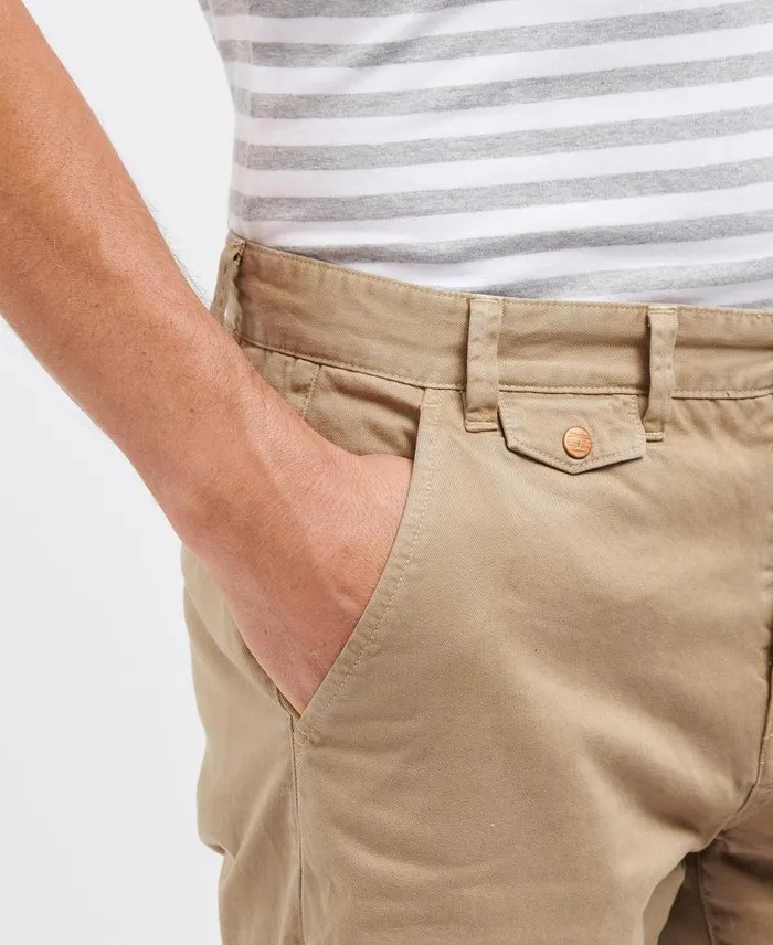 Neuston Twill Short Force Blue Men Barbour Trousers and Shorts