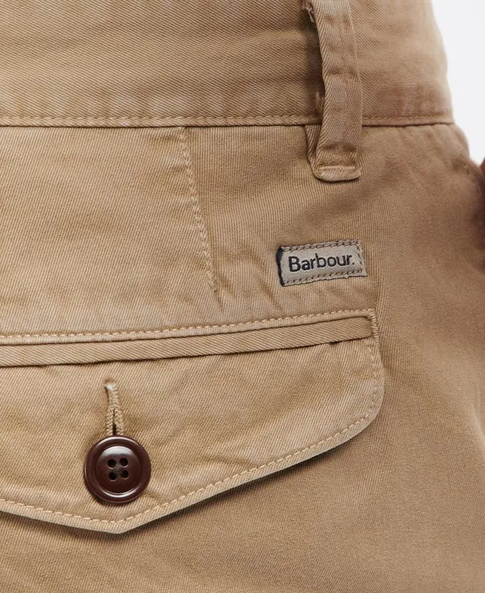 Neuston Twill Short Force Blue Men Barbour Trousers and Shorts