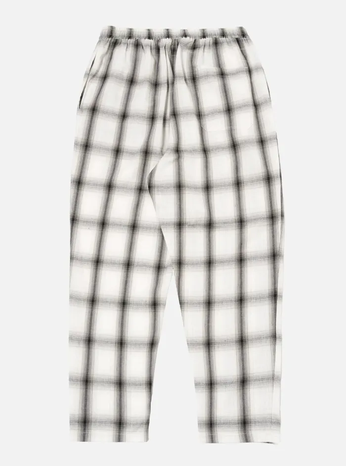 Nightwear Men Universal Works Universal Works Pyjama Pant In Ecru Shadow Check